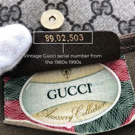 vintage gucci purse serial numbers